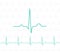 EKG symbol on white - medical background