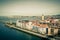 El Abra bay and Getxo pier and seafront, Spain