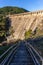 El Burguillo Reservoir (Embalse de El Burguillo) dam on Alberche River, Avila, Spain