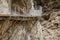 El Caminito del Rey dangerous footpath closeup in canyon