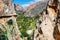 El Caminito Del Rey - mountain path along steep cliffs in gorge Chorro, Andalusia, Spain