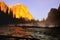 El Capitan and Merced River Winter time