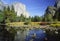 El Capitan reflecting in Merced River in Yosemite