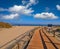 El Carabassi beach in Elx Elche of Alicante