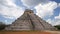 El Castillo The Kukulkan Temple of Chichen Itza, mayan pyramid in Yucatan