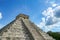 El Castillo Temple of Kukulcan, a Mesoamerican step-pyramid, Chichen . built by the Maya people of the Terminal Classic period.