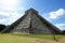 El Castillo Temple of Kukulcan, a Mesoamerican step-pyramid, Chichen . built by the Maya people of the Terminal Classic period.