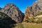 El Chorro gorge along the famous Caminito del Rey path in Andalusia, Spain