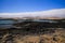 El Cotillo - Faro del Toston: Panoramic view on rocky rough coastline with natural lagoons and pools in north of Fuerteventura