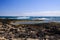 El Cotillo - Faro del Toston: Panoramic view on rocky rough coastline with natural lagoons and pools in north of Fuerteventura