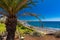 El Duque beach and coastline in Tenerife. Adeje coast Canary island, Spain