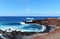 El Golfo on the island of Lanzarote, view of the coast, Spain