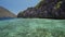 El Nido, Palawan, Philippines. Ocean surface near Matinloc island. Bacuit Archipelago