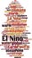 El Nino word cloud