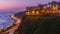 El Parque del Amor or Love park day to night timelapse in Miraflores after sunset, Lima, Peru.