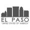 El Paso United States Of America USA Icon Vector Art Design Skyline Flat City Silhouette Editable Template