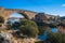 El Puente del Arzobispo, province of Toledo, Castille-La Mancha, Spain. The archbishop`s bridge.