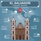 El Salvador infographics, statistical data, sights. San Francisco church