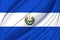 El Salvador waving flag illustration.