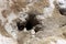 El Tatio geysers in Atacama desert, Chile: Close up of geyser hole