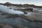 El Tatio geysers, the biggest geysers of the southern hemisphere close to the plateau of San Pedro de Atacama, Calama, Antofagasta