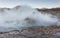 El Tatio geysers, the biggest geysers of the southern hemisphere close to the plateau of San Pedro de Atacama, Calama, Antofagasta