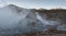 El Tatio geysers, the biggest geysers of the southern hemisphere close to the plateau of San Pedro de Atacama, Calama, Antofagasta