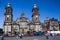 El Zocalo in Mexico City, with Cathedral mexico ci