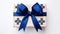Elaborate Beadwork Gift Box With Blue Bow For Kwanzaa Celebration
