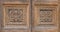 Elaborate carved wooden doors of Cathedral of St Catherine