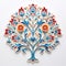 Elaborate Floral Tree In 3d Laser Cut - Iranian Art Handmade