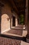 Elaborate Front Entryway with Tile and Buff Brown Brick - Abandoned St. Mark Church - Cincinnati, Ohio