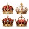 Elaborate Princesscore Crowns: Hyper-realistic Oil Illustrations From The Golden Age