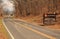 An elaborate sign welcomes visitors to Skyline Drive in Shenandoah National Park