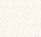 Elaborate white vintage seamless pattern on beige background