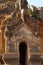 Elaborately carved doorway of ancient Buddhist stupa