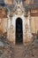 Elaborately carved doorway of ancient Buddhist stupa