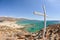 Elafonisi lagoon beach in Crete Greece
