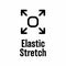 Elastic Stretch vector information sign