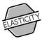 Elasticity stamp on white