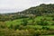 Elavated pastoral view, in Matlock Bath, Derbyshire.