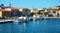 Elba island, lamp, buildings, ships, sea, in Italy, Europe