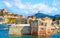 Elba island panoramic view of coast, Italy.