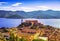 Elba island, Portoferraio aerial view. Lighthouse and fort. Tuscany, Italy.