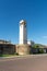 Elbasan, Albania - September 21, 2021: Clock Tower in Elbasan