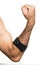 Elbow bandage on a man\'s hand - isolate