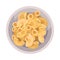 Elbow Macaroni Poured in Bowl Vector Illustrated Minestrone Ingredient