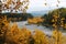 Elbow river valley in autumn