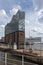 The Elbphilharmonie building in the port of Hamburg, germany