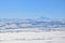 Elbrus Mount winter landscape over clouds